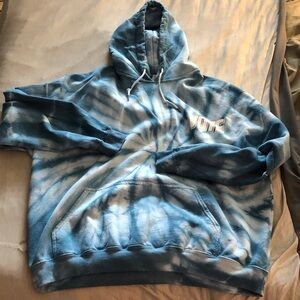 BP Oversized Blue and White Hoodie